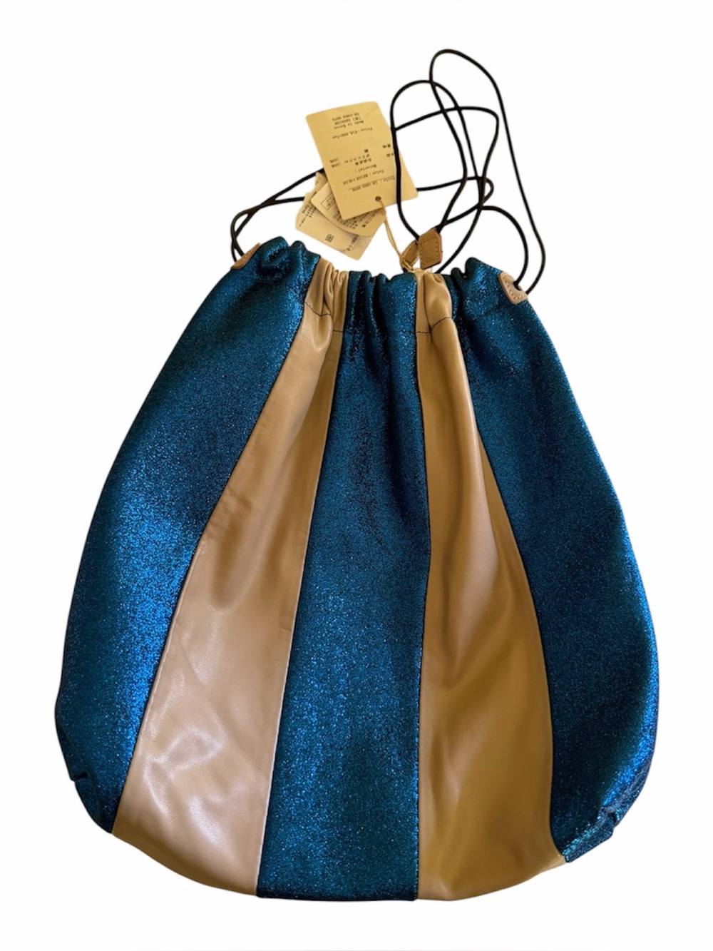 Liberty Bell Japanese Select Shop 2018 Metallic Striped Drawstring Pouch Bag -